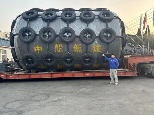 24 Monate Periode Schaum gefüllte Fender D3.0m X L5.0m Abbiegung 60 Prozent Langlebige Marine Dock Schutzlösung