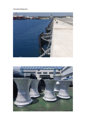 SGS-geprüfte Kegelgummipuffer mit einer Härte von 60-70 Shore A und Wetterbeständigkeit, ideal für marine Anlegersysteme